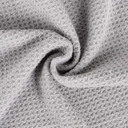 Tri-Fold Golf Towel | 16" X 24" | Premium Microfiber Fabric | Waffle Pattern | with Heavy Duty Carabiner Clip | for Men and Women (Gray)